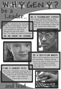 Front of Black and White Recruitment Pamphlet