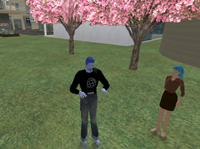 Doug and me in Second Life