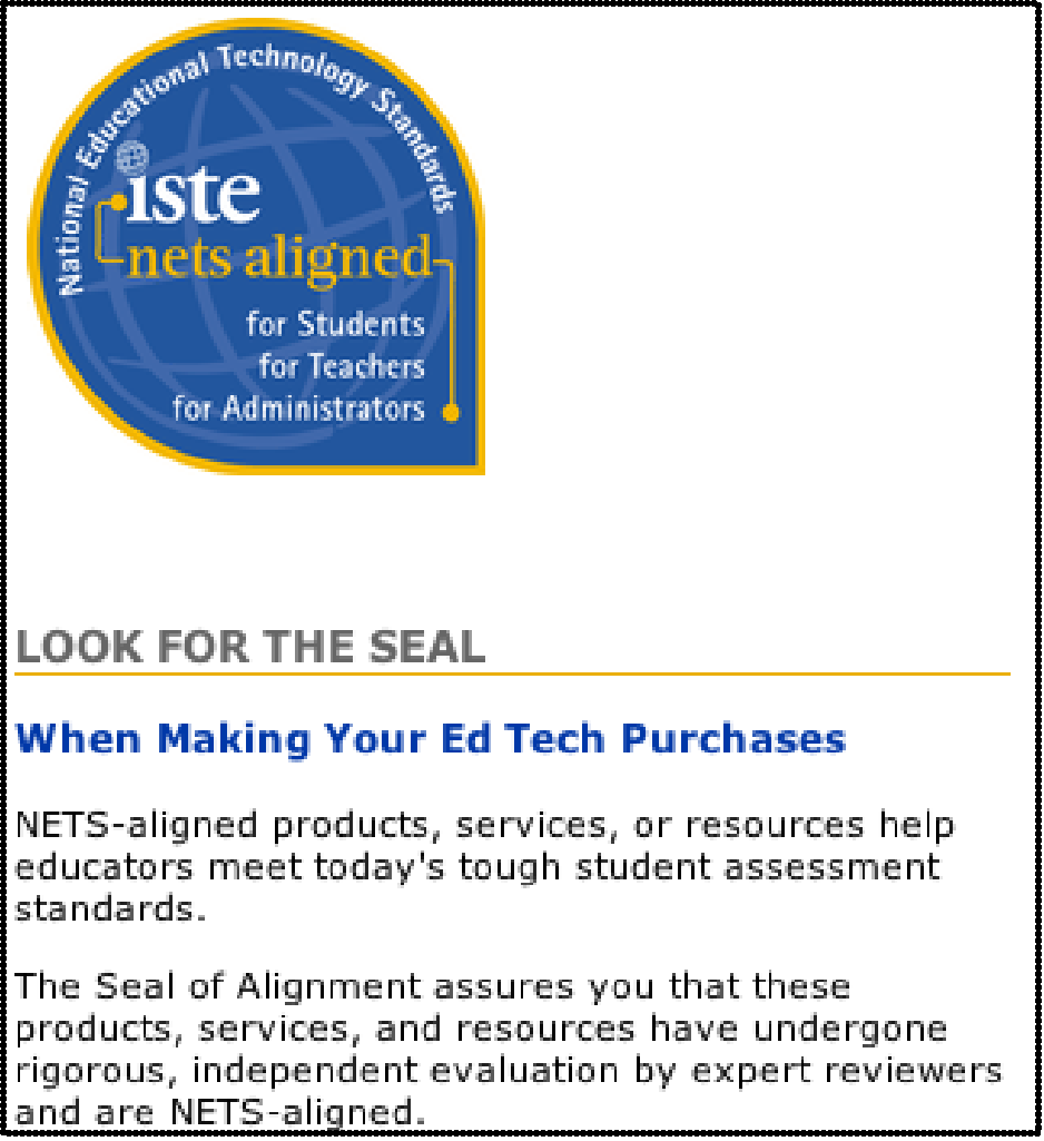 NETS Seal of Alignment